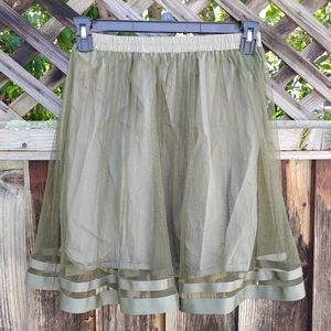 Earth Music & Ecology Red Label Skirt Khaki